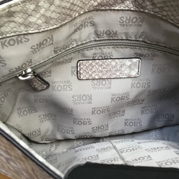 Michael Kors Python Print Crossbody Bag With Studs - Picture 10 of 14